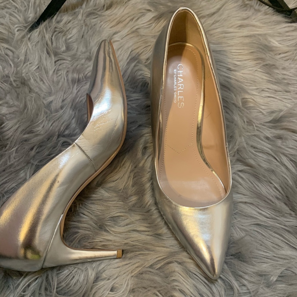 Charles by Charles David silver pump